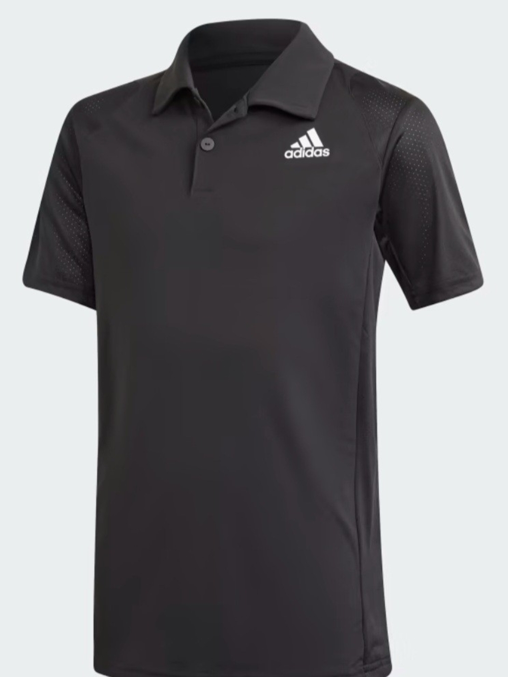 adidas Men's Adidas Climalite Black Polo Shirt with White Logo